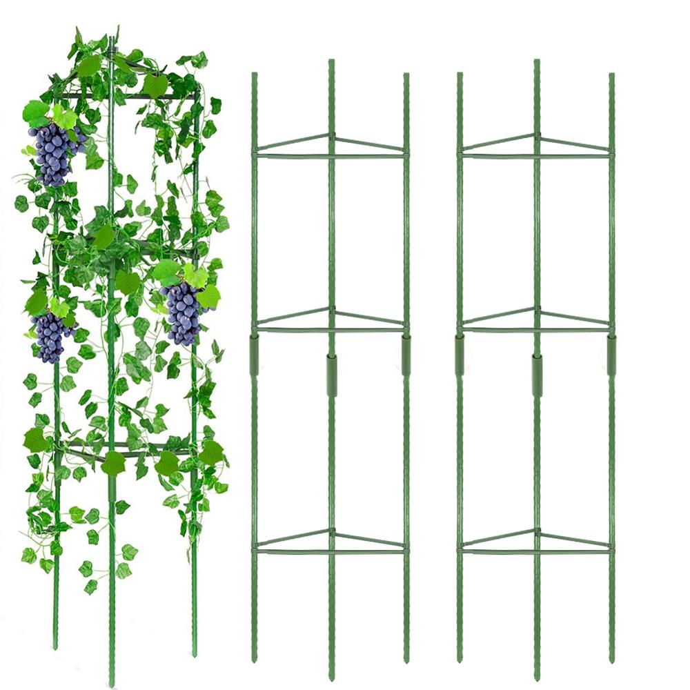 vine plant rack Climbing Vine Rack Plant Potted Support Frame Plastic Coated Steel Flo –  Gladiator Gardens