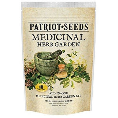 10 Variety Seed Pack: Heirloom Medicinal Herb Garden