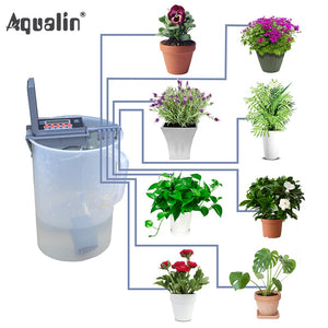Garden DIY Watering System Home Drip Irrigation Pump Controller Indoor Used for Plants, Bonsia #22018-grey