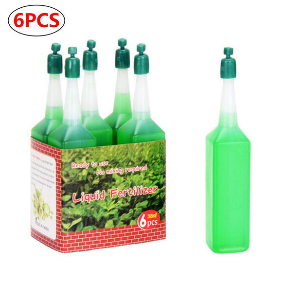 6PC 38ml Hydroponic Plant Nutrient Solution Fertilizer Bamboo Flower Fertilizer Potted Green Concentrated Foliar Seed Fertilizer
