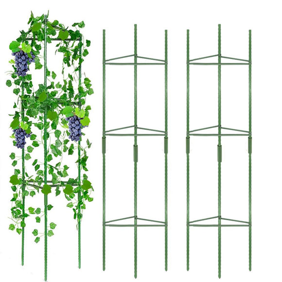 Climbing Vine Rack Plant Potted Support Frame Plastic Coated Steel Flower Vegetables Decorative Trellis Bracket Home Garden Ship