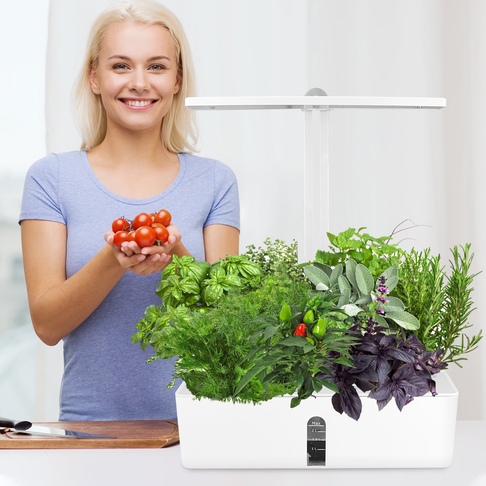 intelligent hydroponic planter 9 Smart Hydroponic Planters Growing System Home Led With Kit For Garde –  Gladiator Gardens