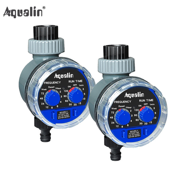 2pcs Aqualin Smart Ball Valve Watering Timer Automatic Electronic Home Garden for Irrigation Used in the Garden , Yard #21025-2