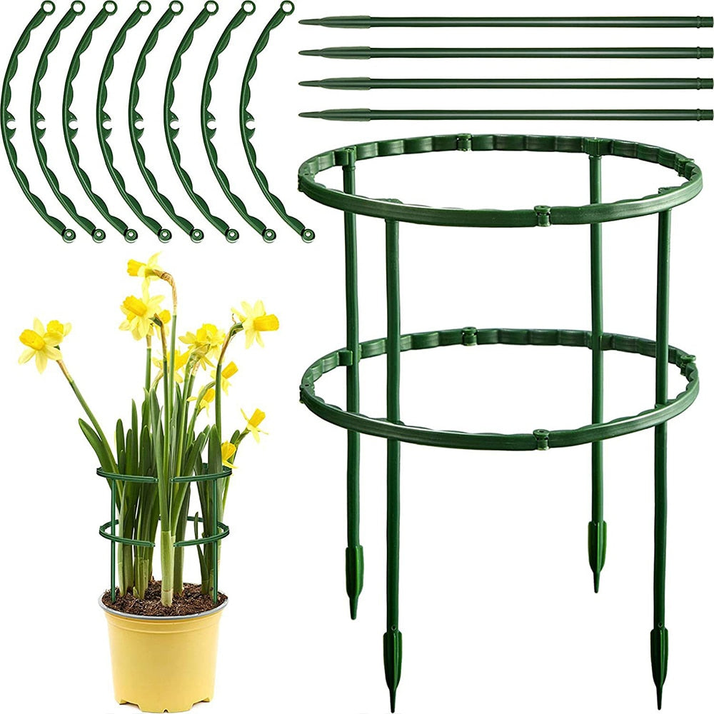2/4/6pc Plastic Plant Support Pile Stand for Flowers Greenhouse Arrang –  Gladiator Gardens