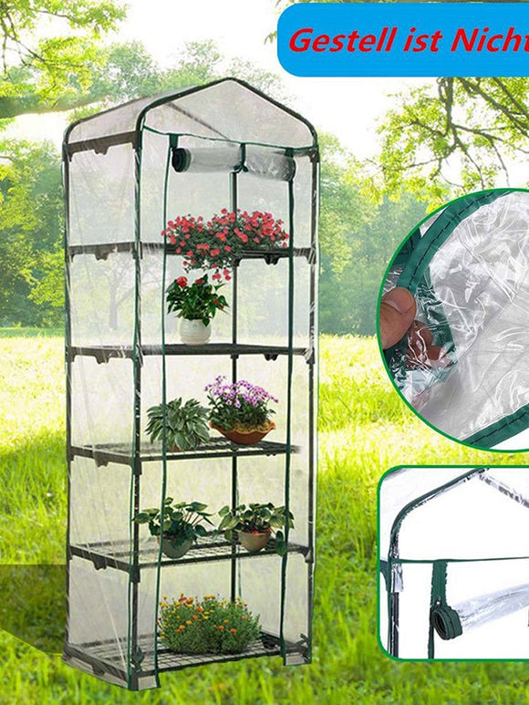 Three, Four, or Five Floors  Mini Garden Greenhouse - Clear PVC. Shelf Not Included